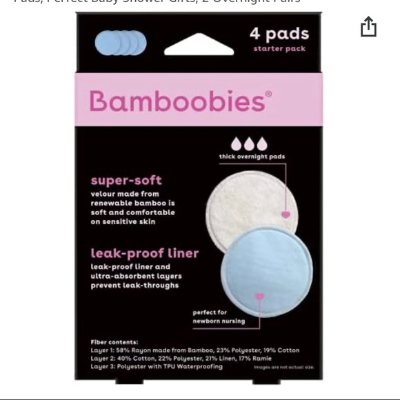 Bamboobies Reusable Nursing Pads - Picture 5 of 5